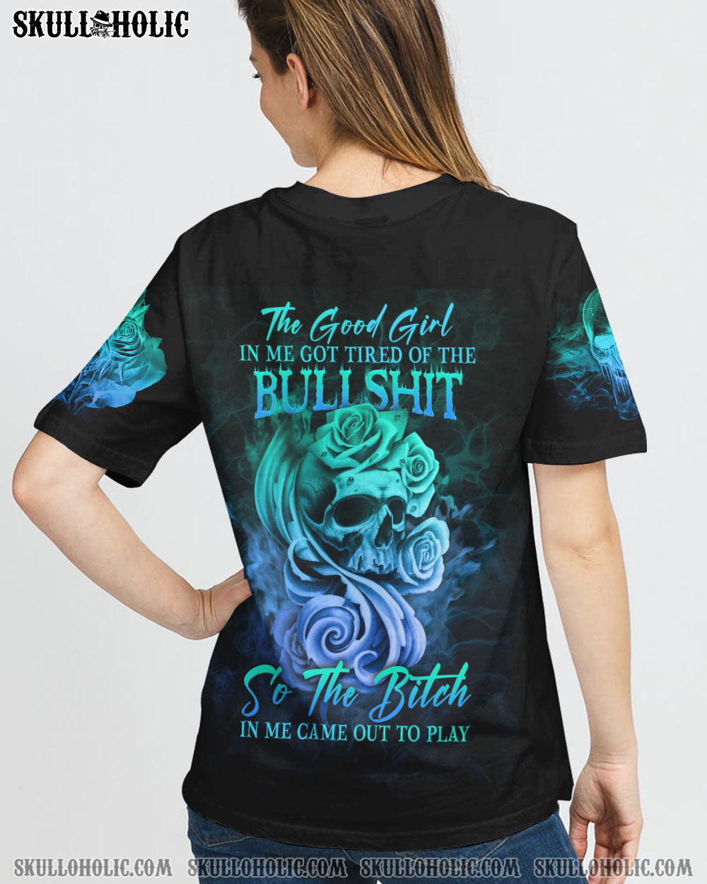 (HOT DEAL) THE GOOD GIRL IN ME GOT TIRED SKULL ALL OVER PRINT - YHHG0809223