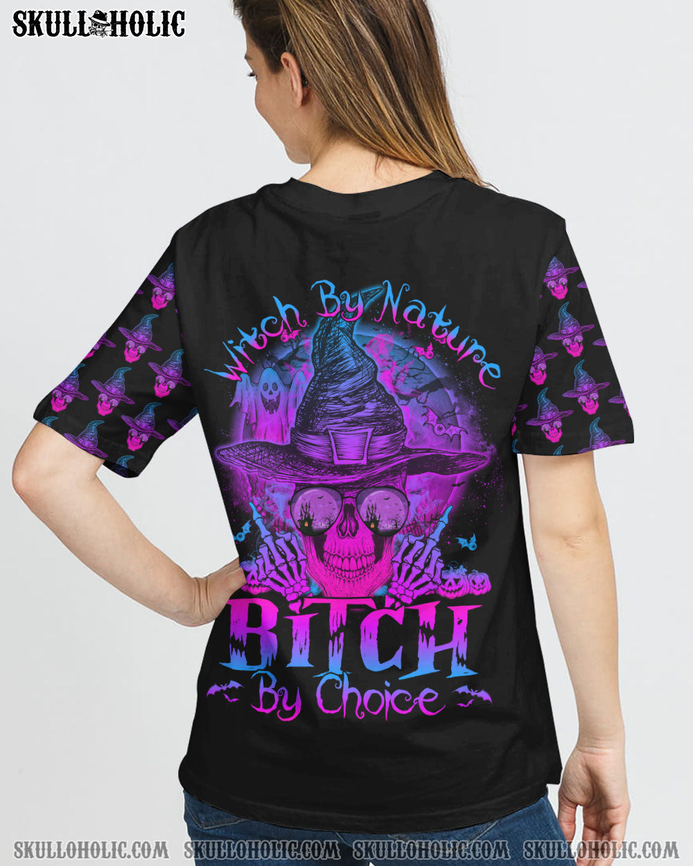 WITCH BY NATURE B BY CHOICE ALL OVER PRINT - YHTY0509222