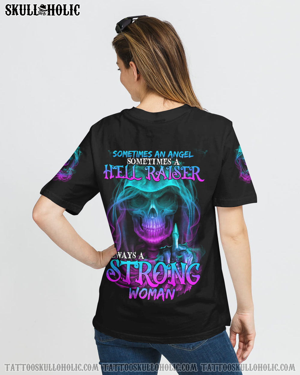 ALWAYS A STRONG WOMAN REAPER ALL OVER PRINT - TLTY2507225KI