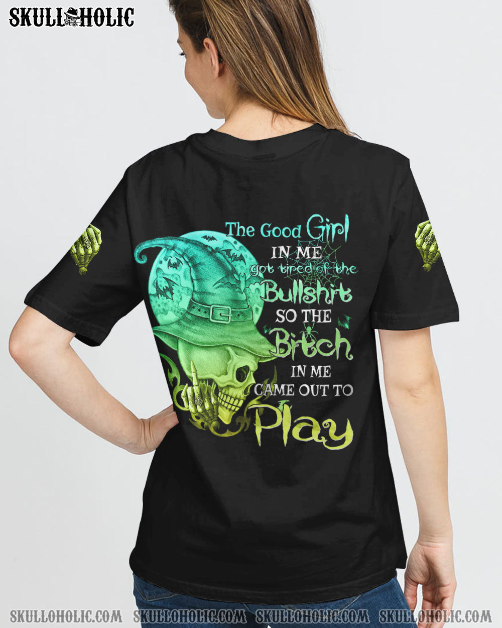 THE GOOD GIRL IN ME GOT TIRED SKULL ALL OVER PRINT - YHHN1209224