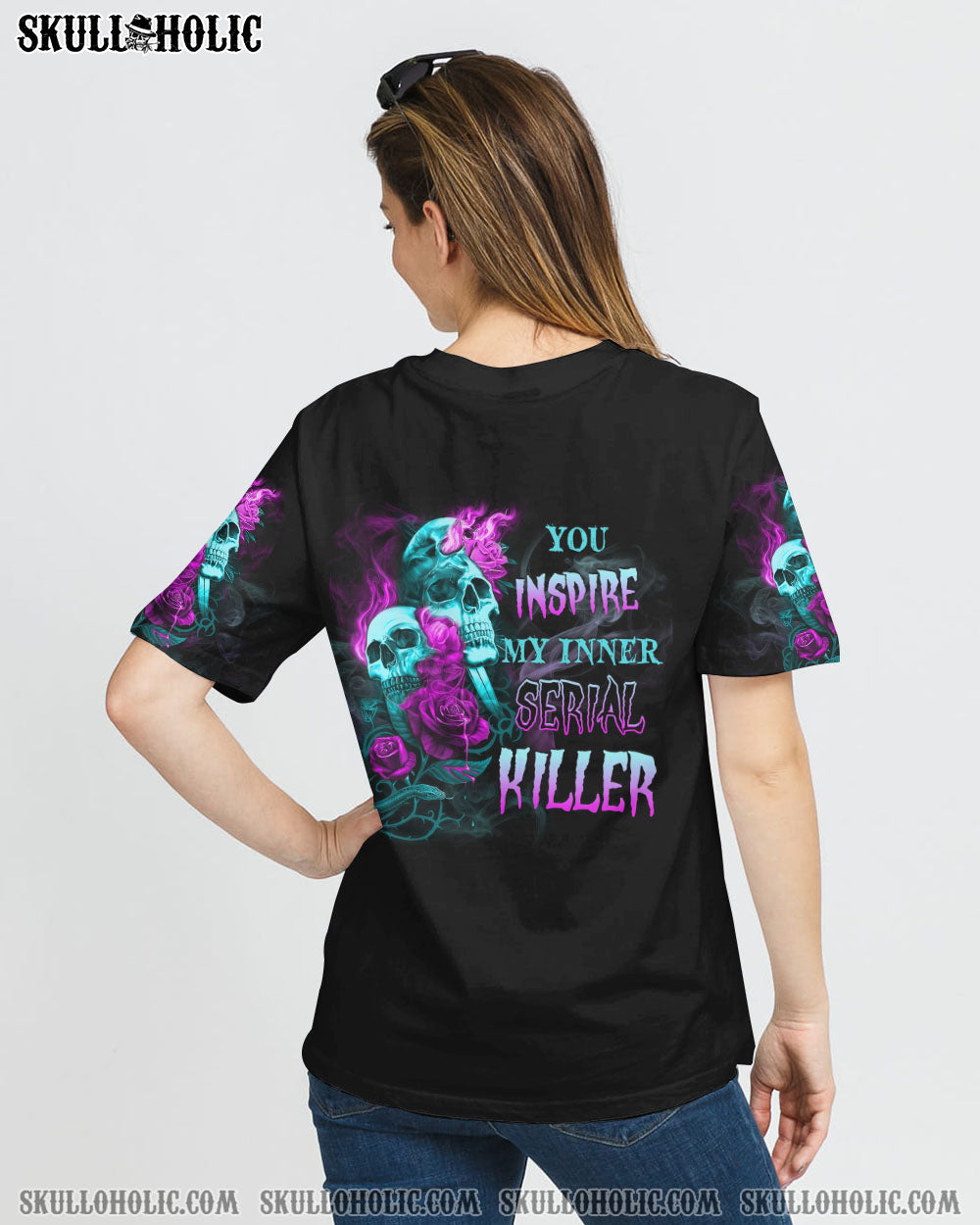 YOU INSPIRE MY INNER SERIAL K SKULL SMOKE ALL OVER PRINT - YHHG1808222