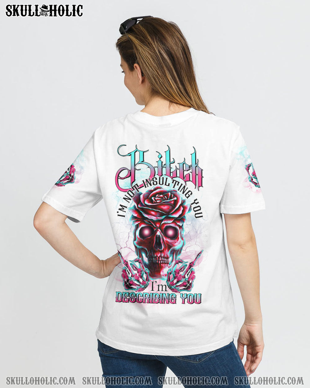 B I'M NOT INSULTING YOU ROSE SKULL ALL OVER PRINT - TLTR0808224