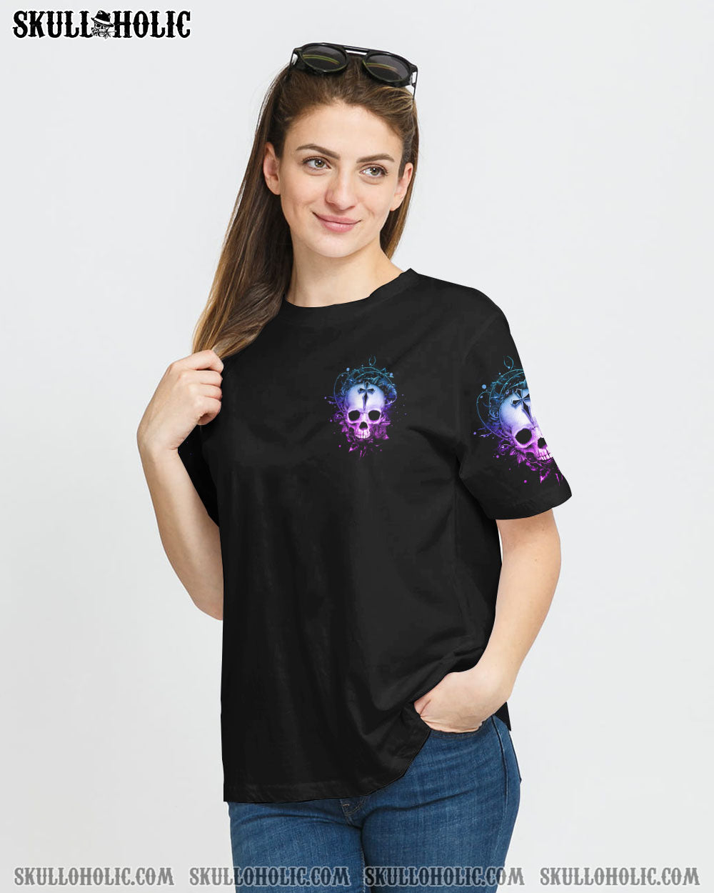 THE GOOD GIRL IN ME GOT TIRED SKULL ALL OVER PRINT - YHHN0808222