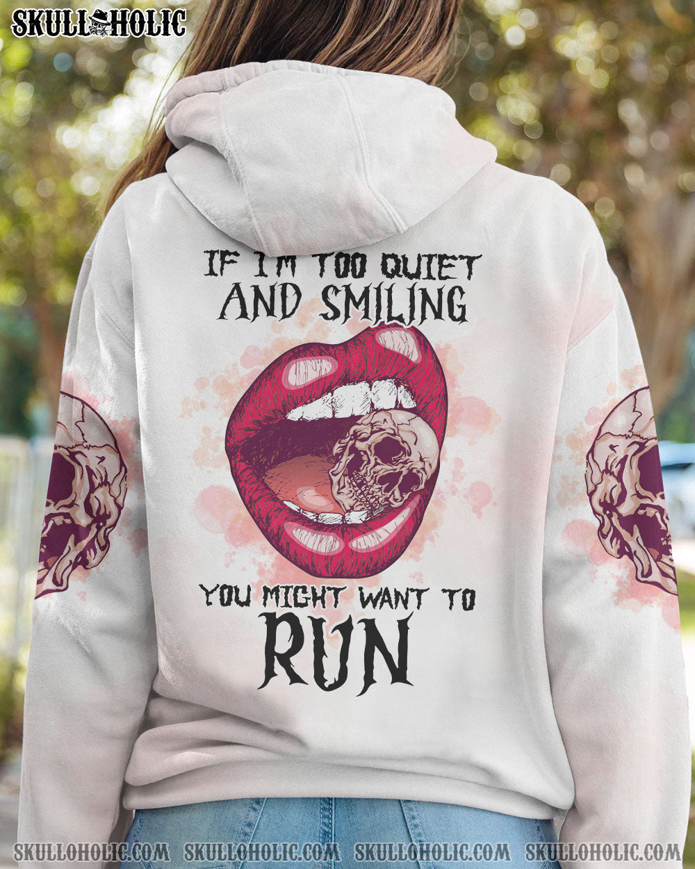 IF I'M TOO QUIET AND SMILING LIPS ALL OVER PRINT - TLTR2810223