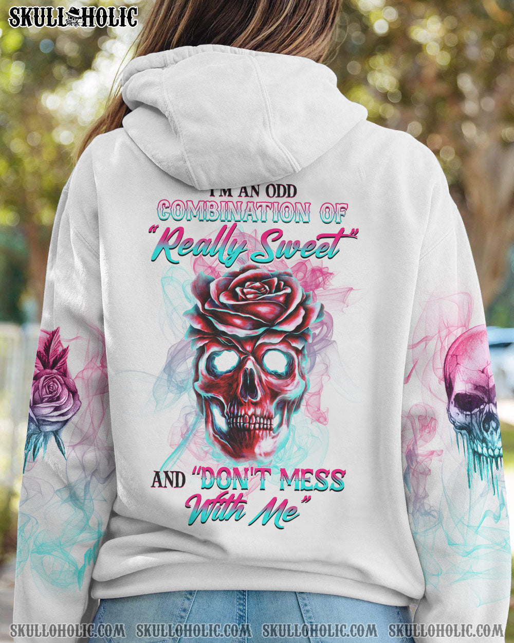 I'M AN ODD COMBINATION SKULL ROSE ALL OVER PRINT - YHHG1310222