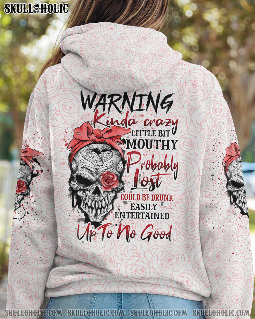 WARNING KINDA CRAZY TATTOOED GIRL ROSE ALL OVER PRINT - TLTW2810221