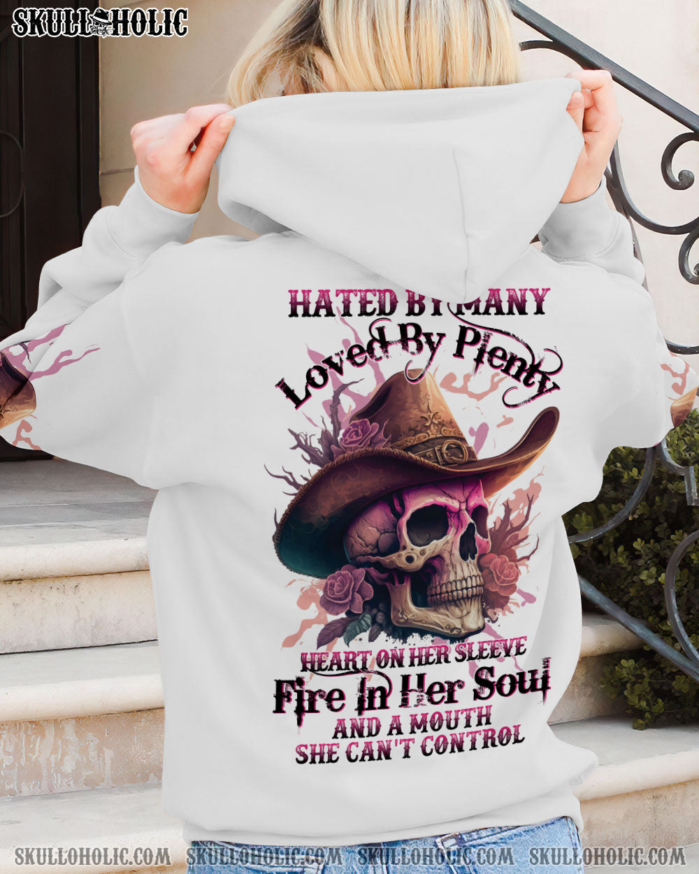 HATED BY MANY COWBOY SKULL ALL OVER PRINT - TLTW1801231