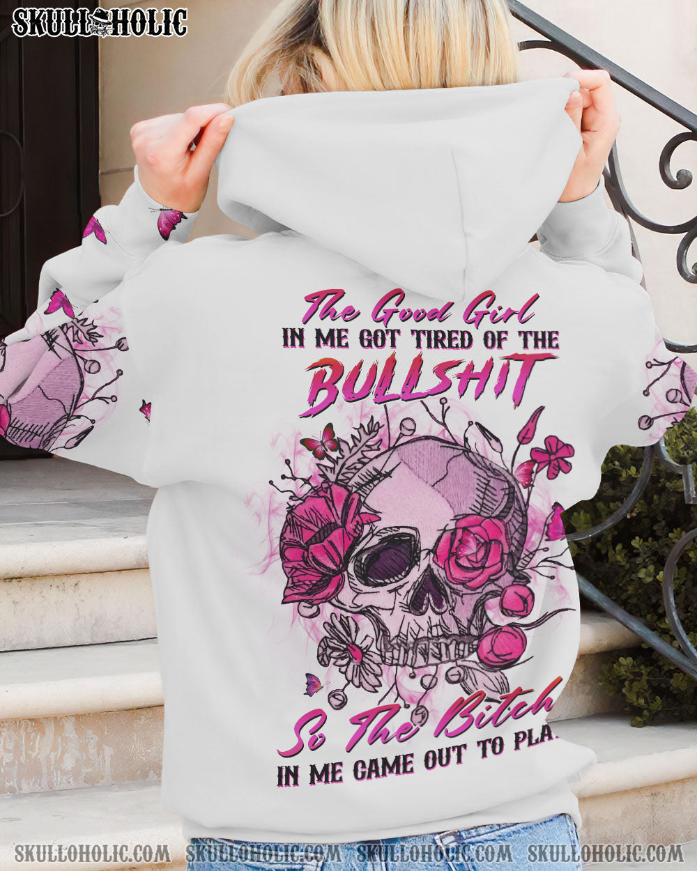 THE GOOD GIRL IN ME GOT TIRED SKULL ALL OVER PRINT - YHHN2211221