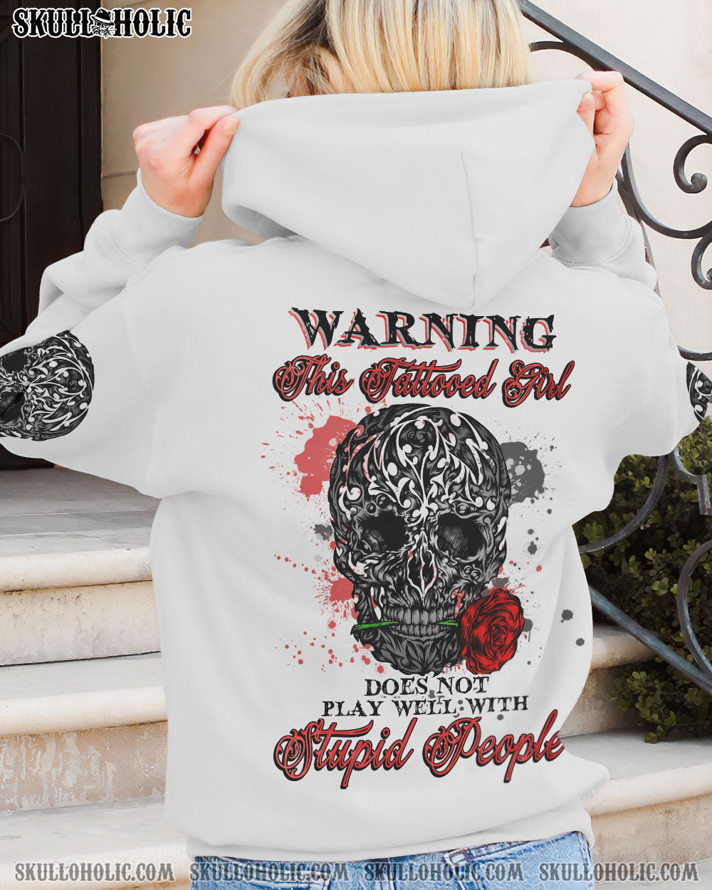 WARNING THIS TATTOOED GIRL ROSE ALL OVER PRINT - TLNZ2210221