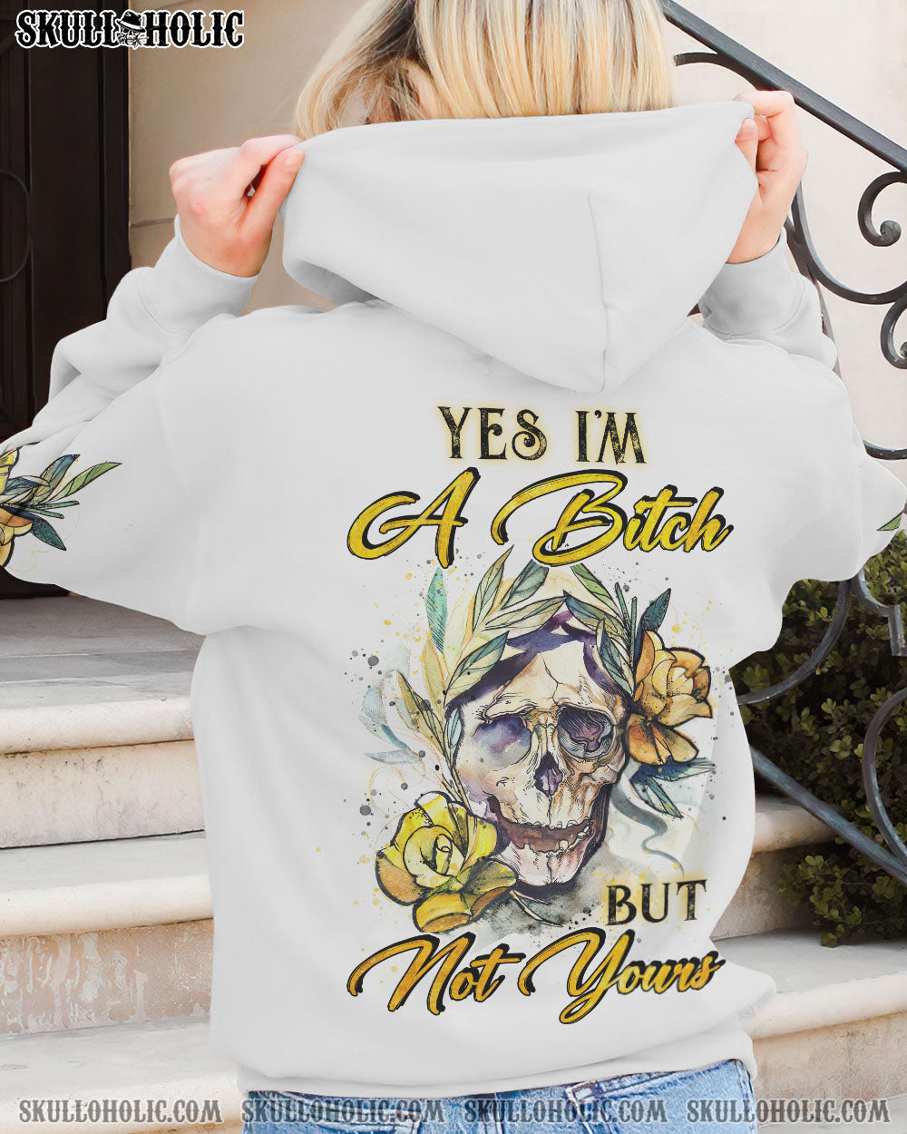 YES I'M A B SKETCH SKULL ALL OVER PRINT - TLNZ2810221