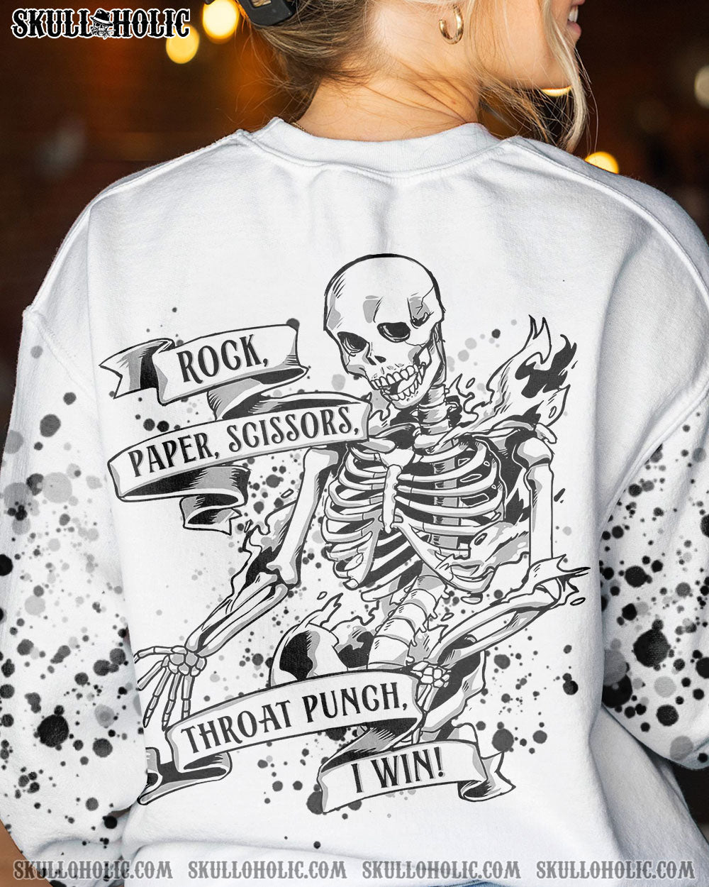 SKELETON RIBBON ALL OVER PRINT - LAHN0111214