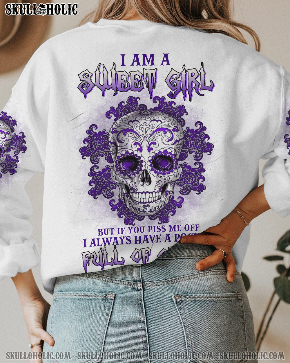 I AM A SWEET GIRL SUGAR SKULL ALL OVER PRINT - TLTW2609225