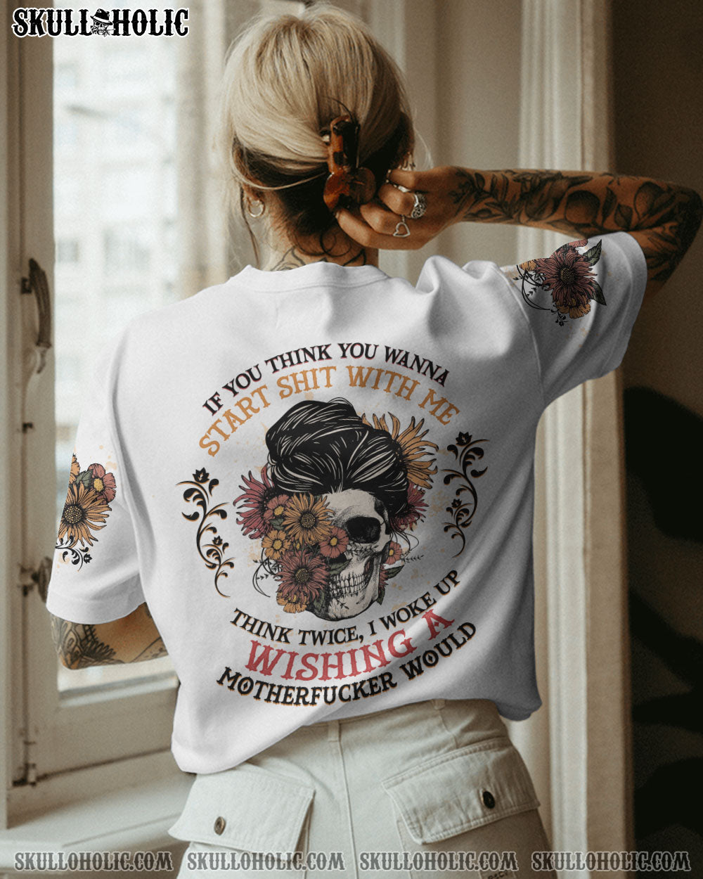 IF YOU THINK YOU WANNA SKULL ALL OVER PRINT - YHHG2411223