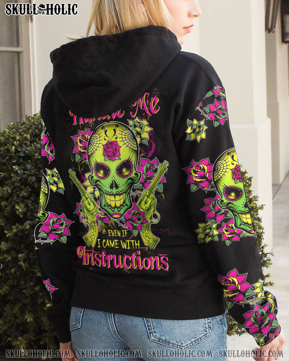 YOU COULDN'T HANDLE ME SUGAR SKULL ALL OVER PRINT - TLTW2012224