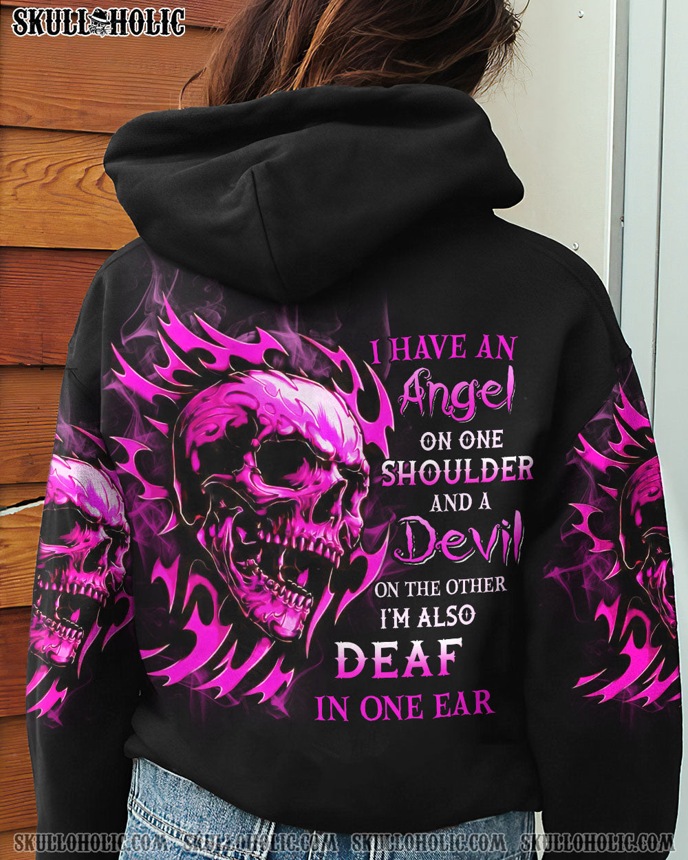 I HAVE AN ANGEL AND A DEVIL ALL OVER PRINT - YHHN2912222