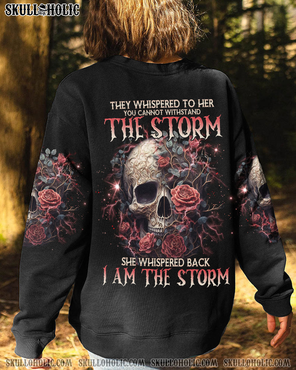 I AM THE STORM SKULL ROSE ALL OVER PRINT - TLNO0103233