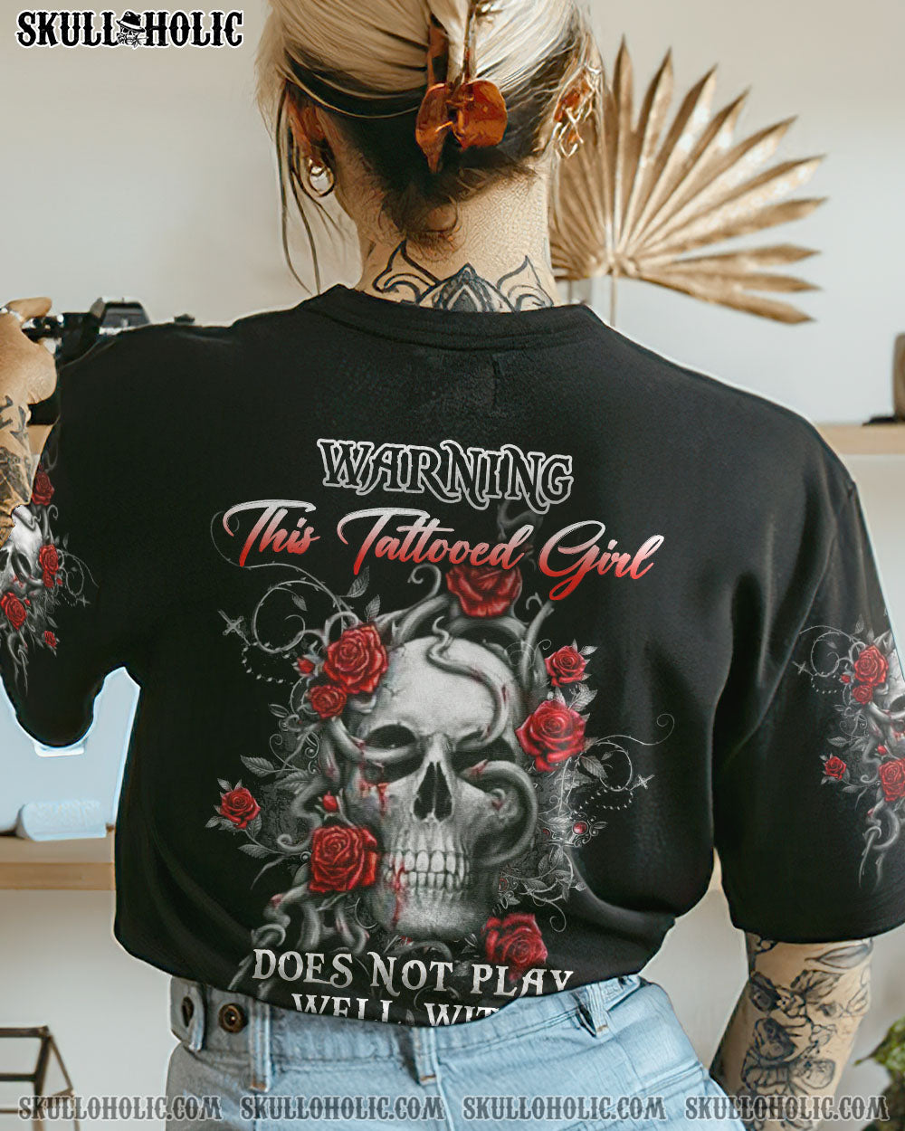 WARNING THIS TATTOOED GIRL ALL OVER PRINT - YHLN1601233