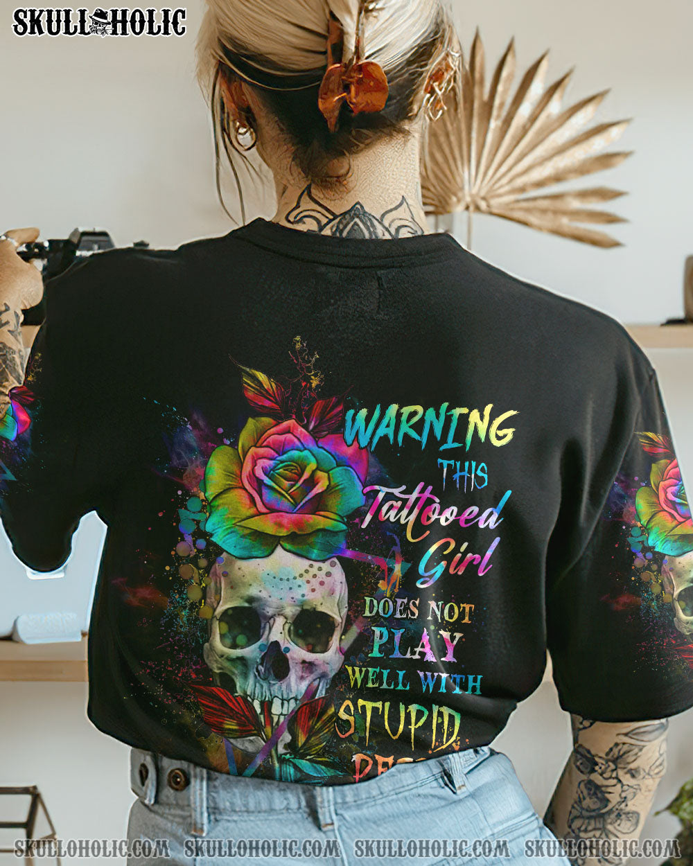 WARNING THIS TATTOOED GIRL ALL OVER PRINT - YHHG3009222