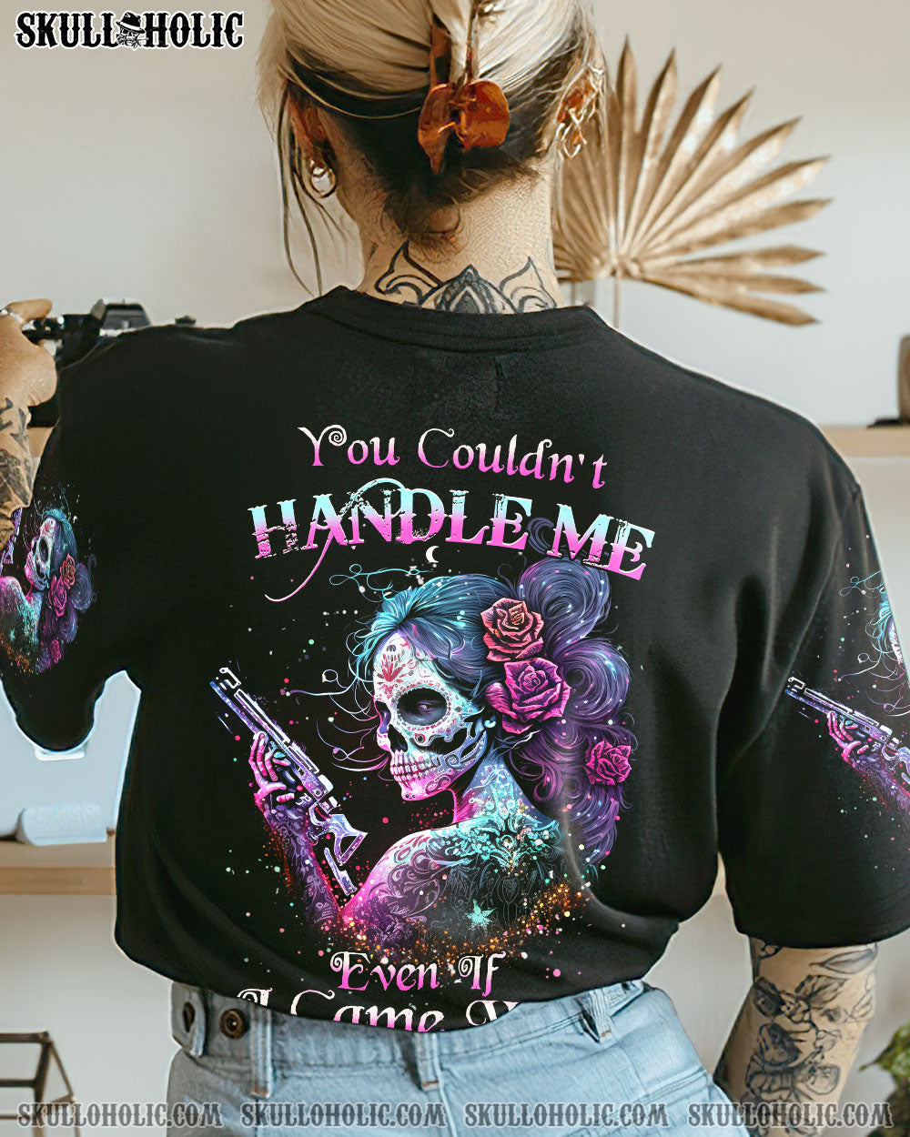 YOU COULDN'T HANDLE ME SKULL ALL OVER PRINT - YHHN0803233