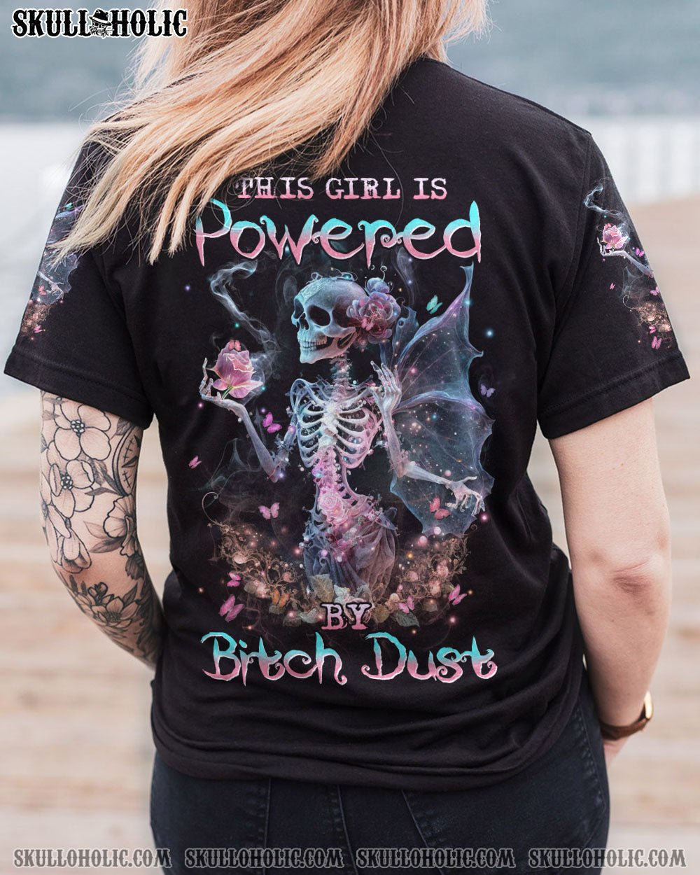 THIS GIRL IS POWERED BY B DUST ALL OVER PRINT - YHHN0903233