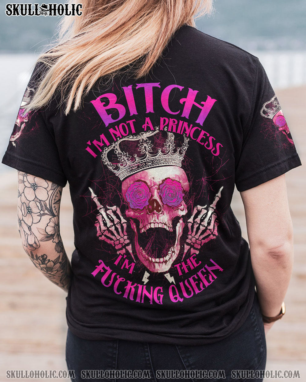 FKING QUEEN SKULL ALL OVER PRINT - TLTW0610224