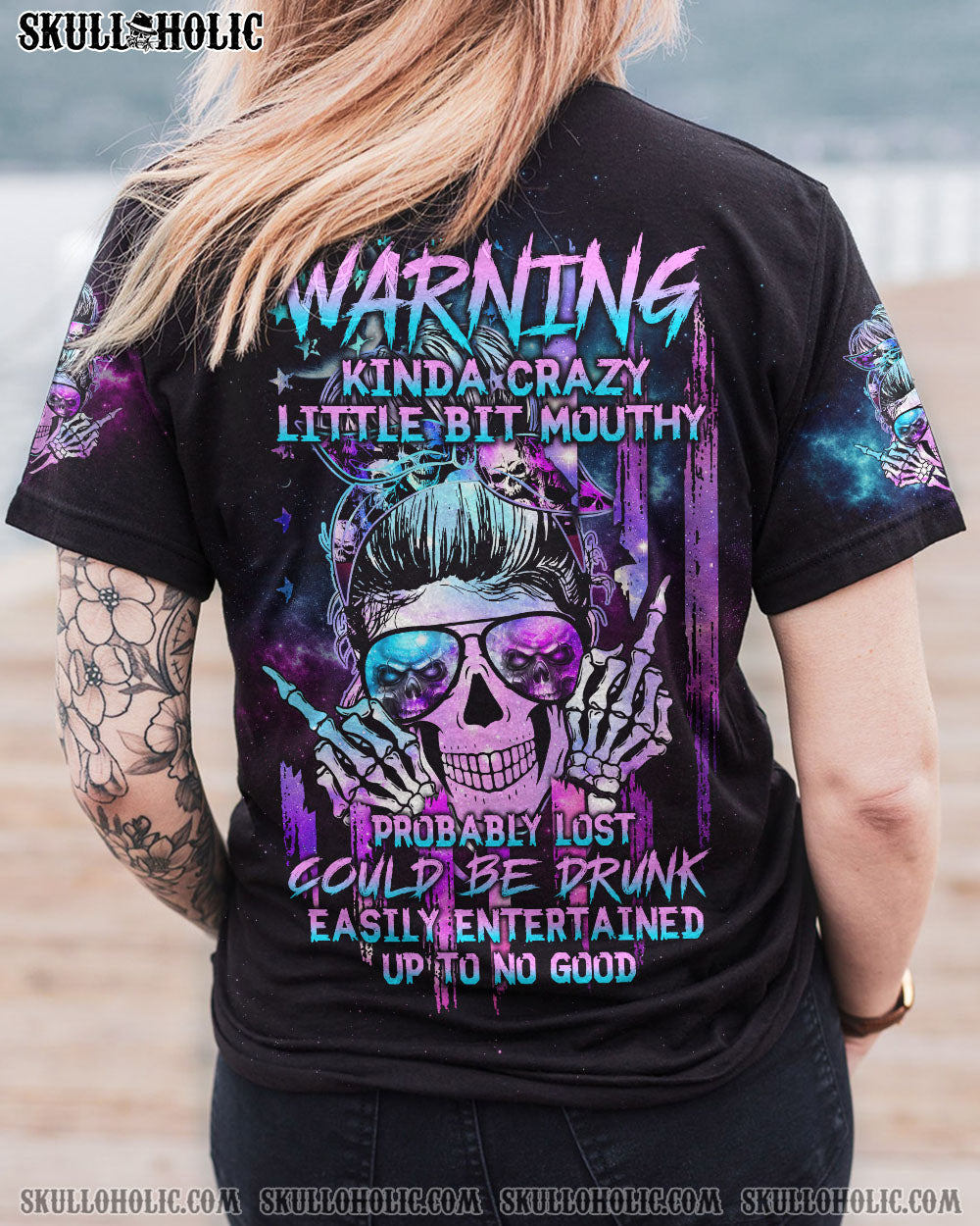 WARNING KINDA CRAZY CRACK FLAG ALL OVER PRINT - TLTW2610221