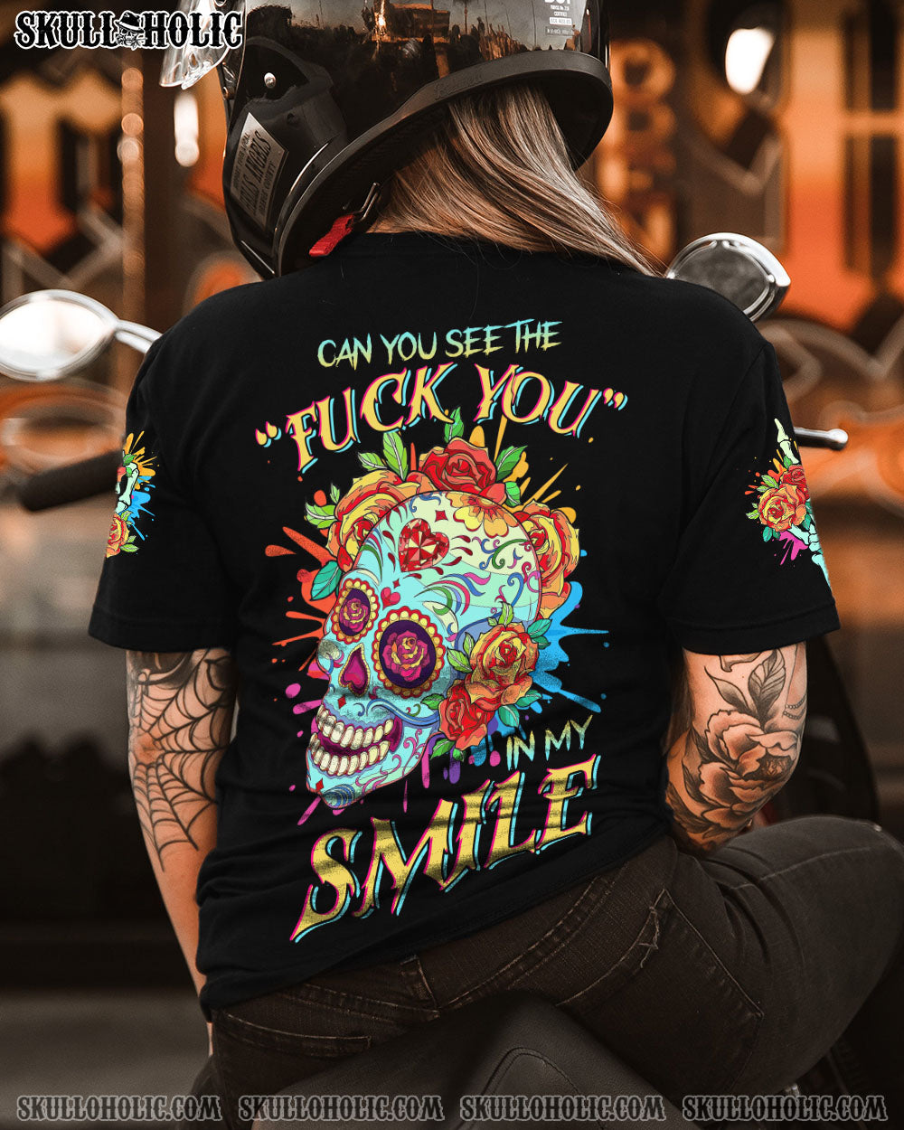 CAN YOU SEE THE F YOU SKULL ALL OVER PRINT - TLTR2303233