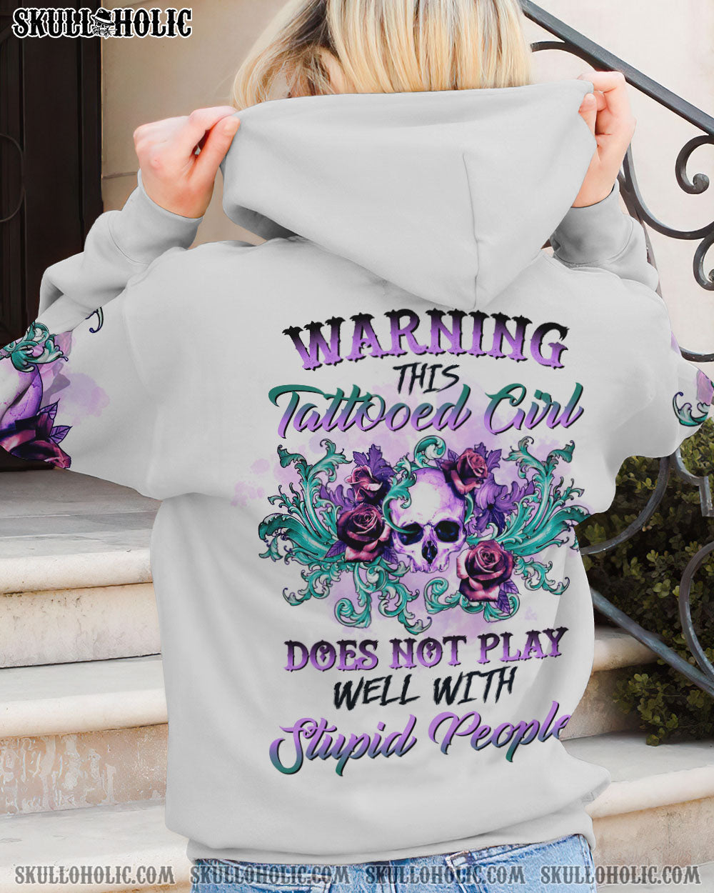 WARNING THIS TATTOOED GIRL ALL OVER PRINT - TLTR1001233