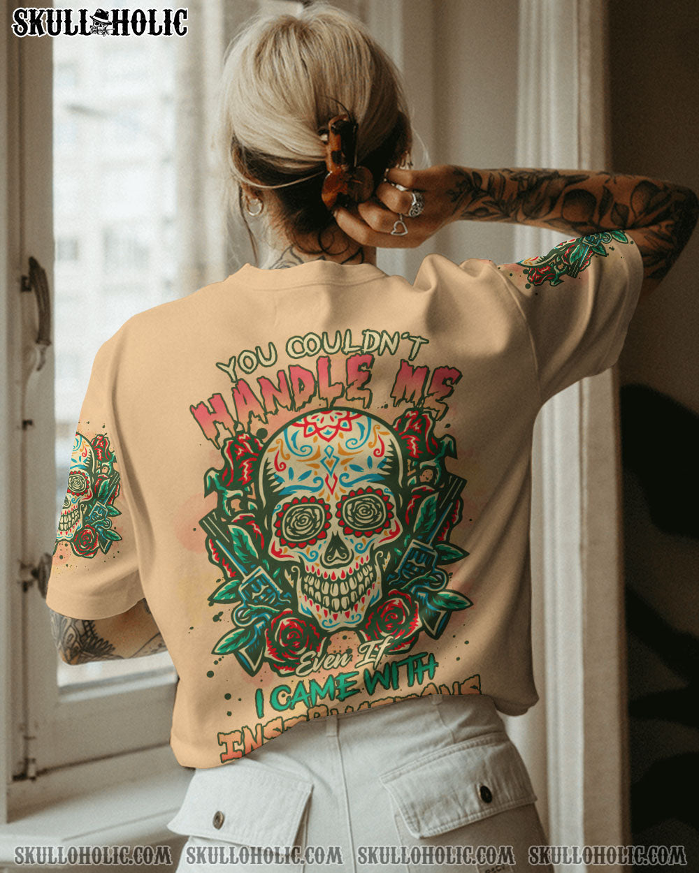 YOU COULDN'T HANDLE ME SUGAR SKULL G ALL OVER PRINT - TLTR2003234