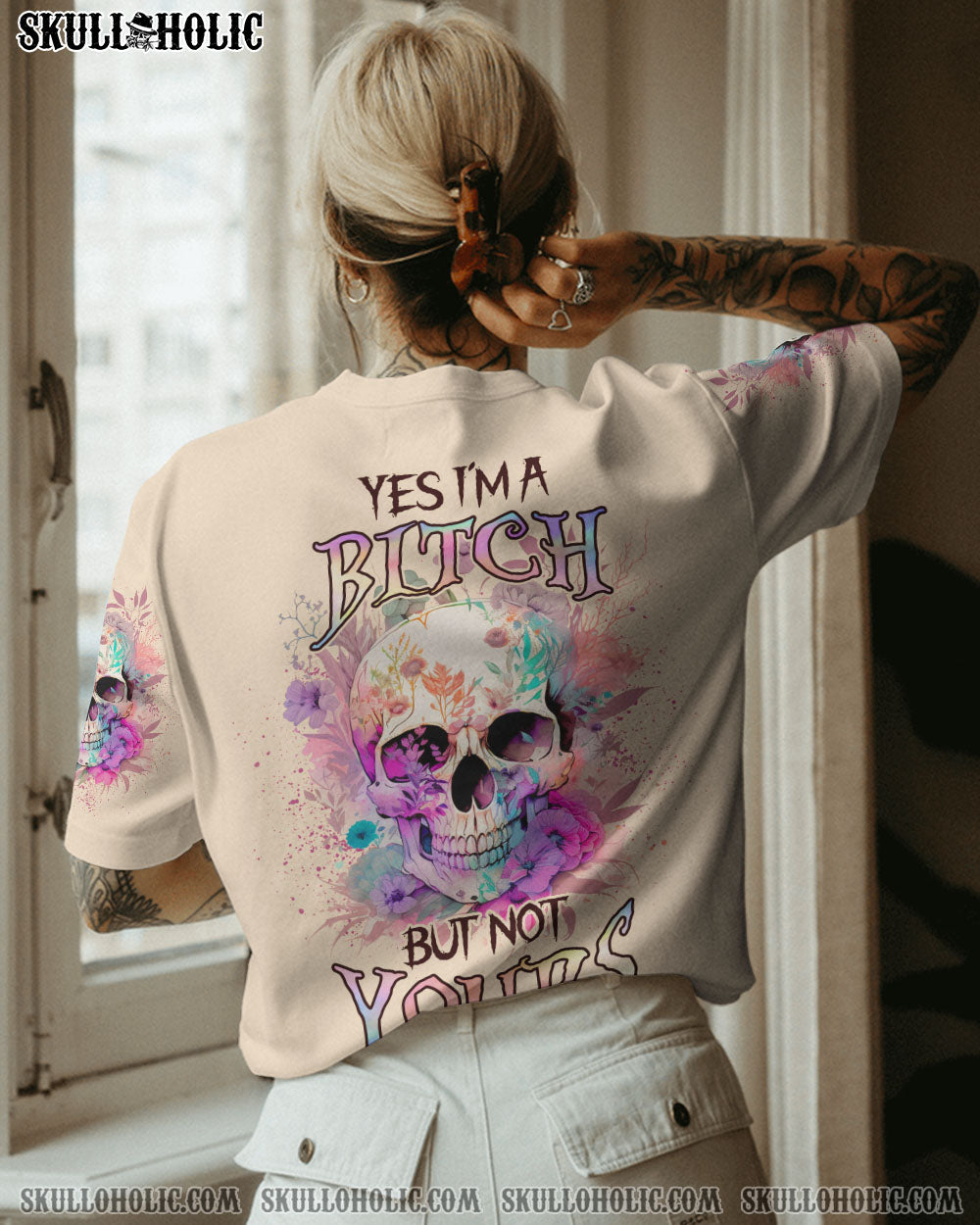 YES I'M A B BUT NOT YOURS ALL OVER PRINT - YHLN0603232