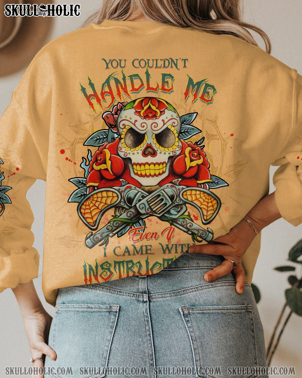 YOU COULDN'T HANDLE ME SKULL ALL OVER PRINT - YHDU2103233