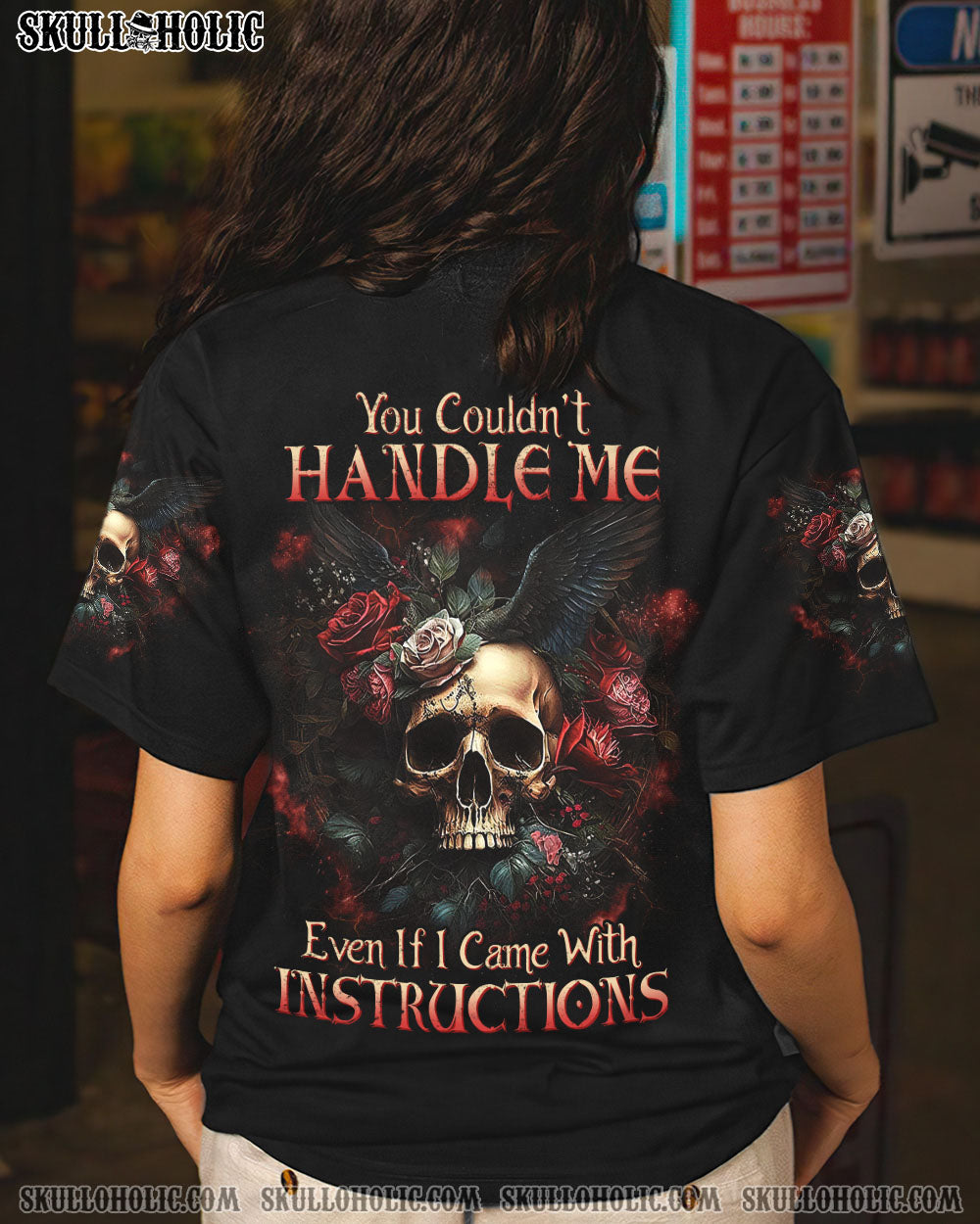 YOU COULDN'T HANDLE ME SKULL ALL OVER PRINT - YHHG1704232