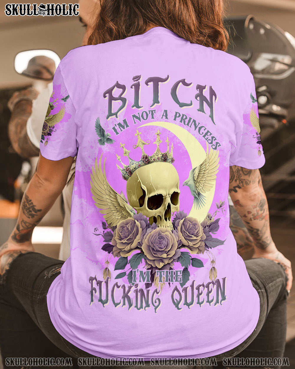 I'M THE F QUEEN SKULL MOON ALL OVER PRINT - TLNT2404231