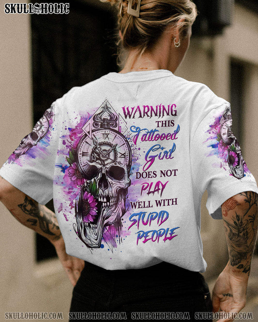 WARNING THIS TATTOOED GIRL ALL OVER PRINT - YHHG1404234