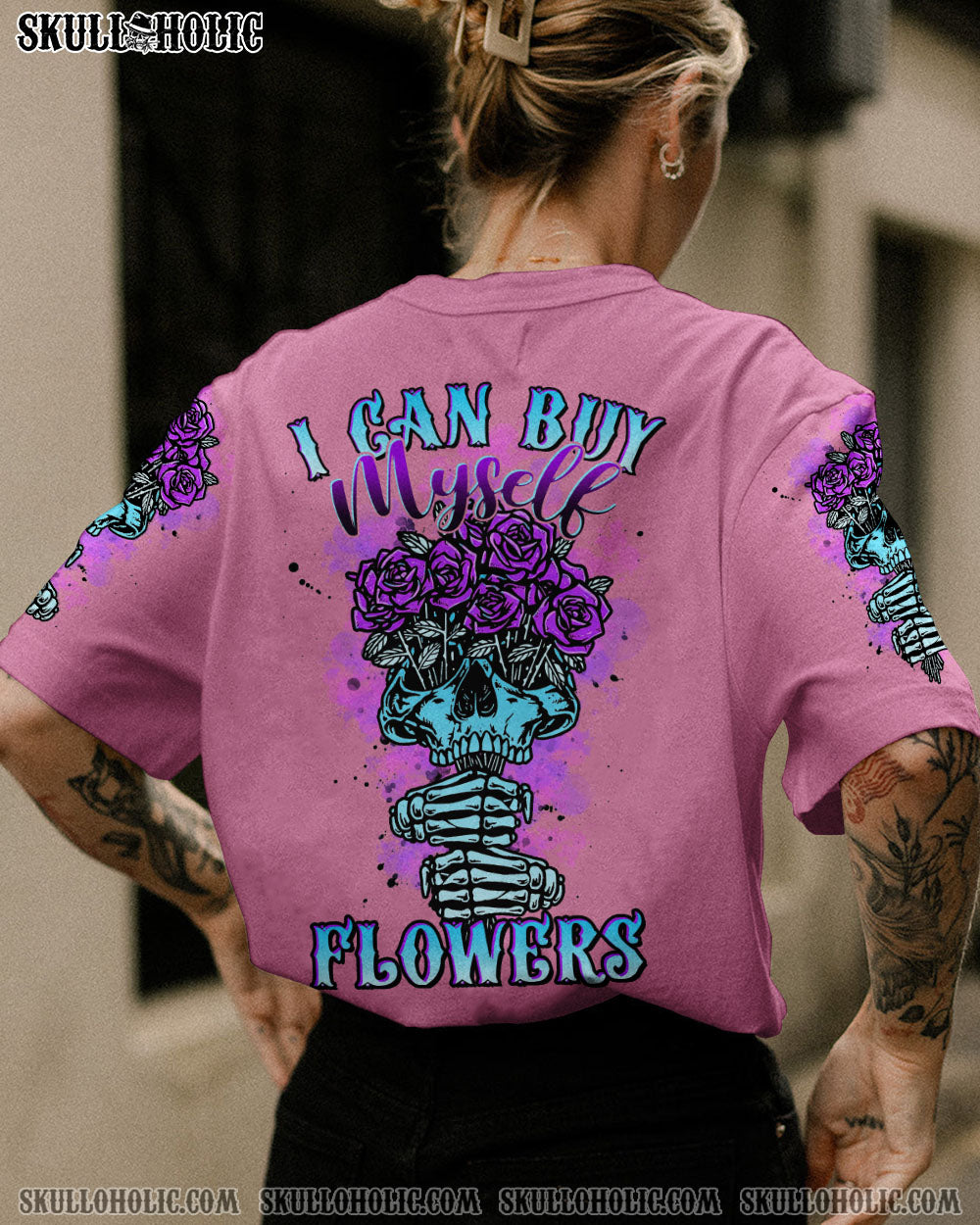 I CAN BUY MYSELF FLOWERS ROSE SKULL ALL OVER PRINT - TLTR2303232