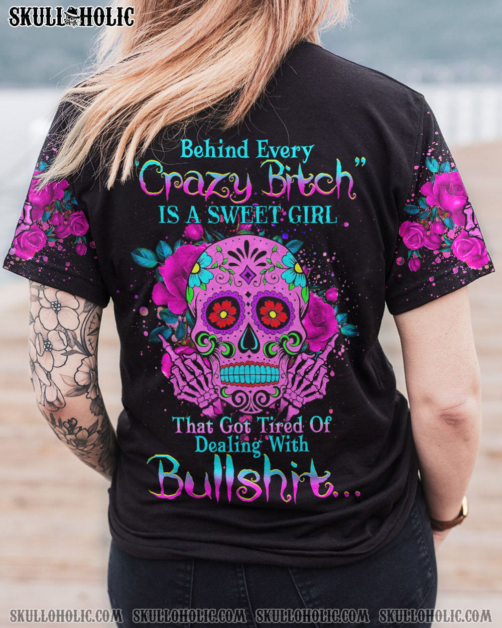 BEHIND CRAZY B IS A SWEET GIRL ALL OVER PRINT - YHHG2803232