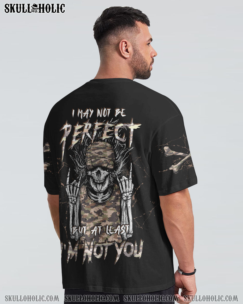 AT LEAST I'M NOT YOU SKELETON HAT ALL OVER PRINT - TLTW1602232