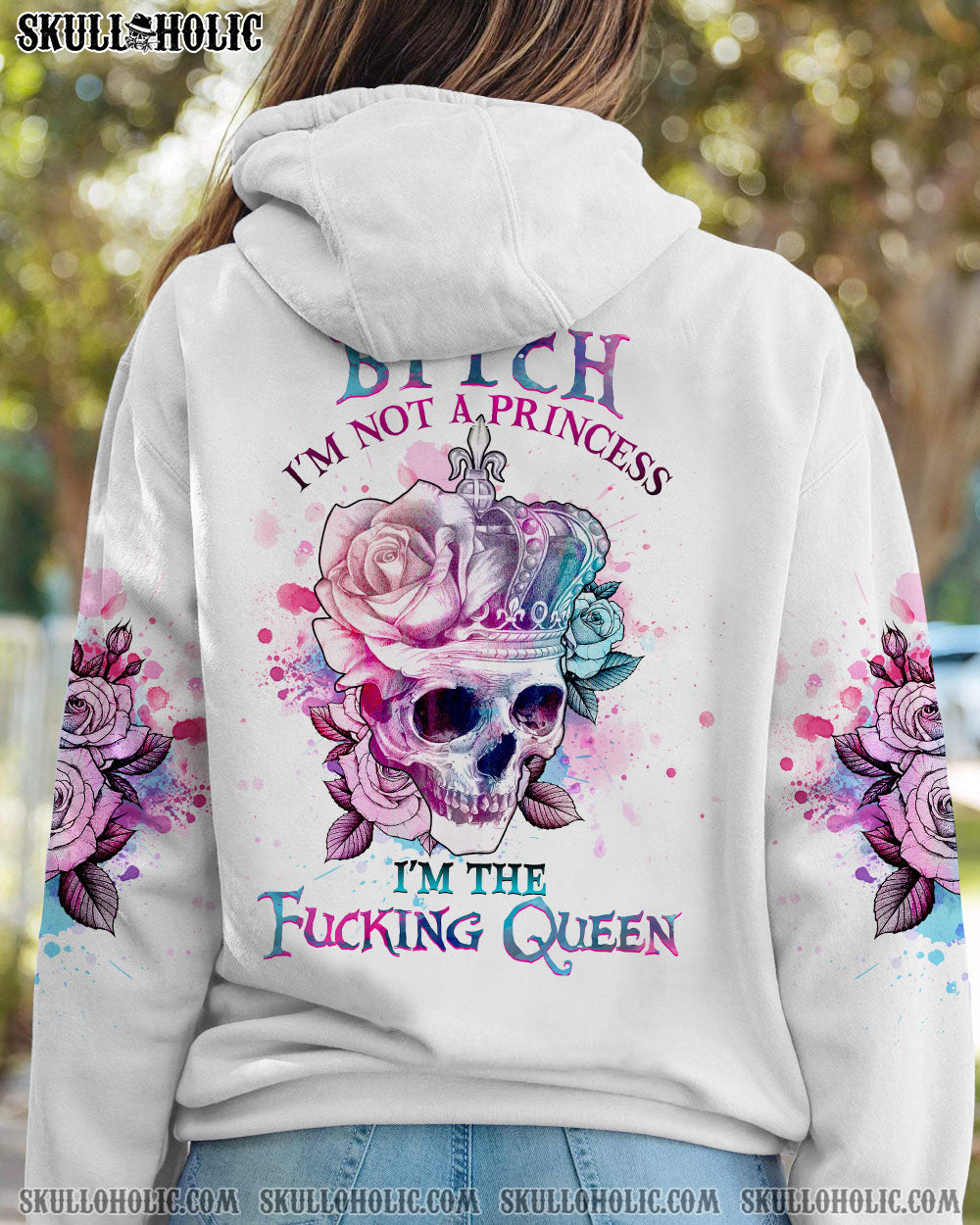 I'M THE F QUEEN SKULL ALL OVER PRINT - YHHG1402234