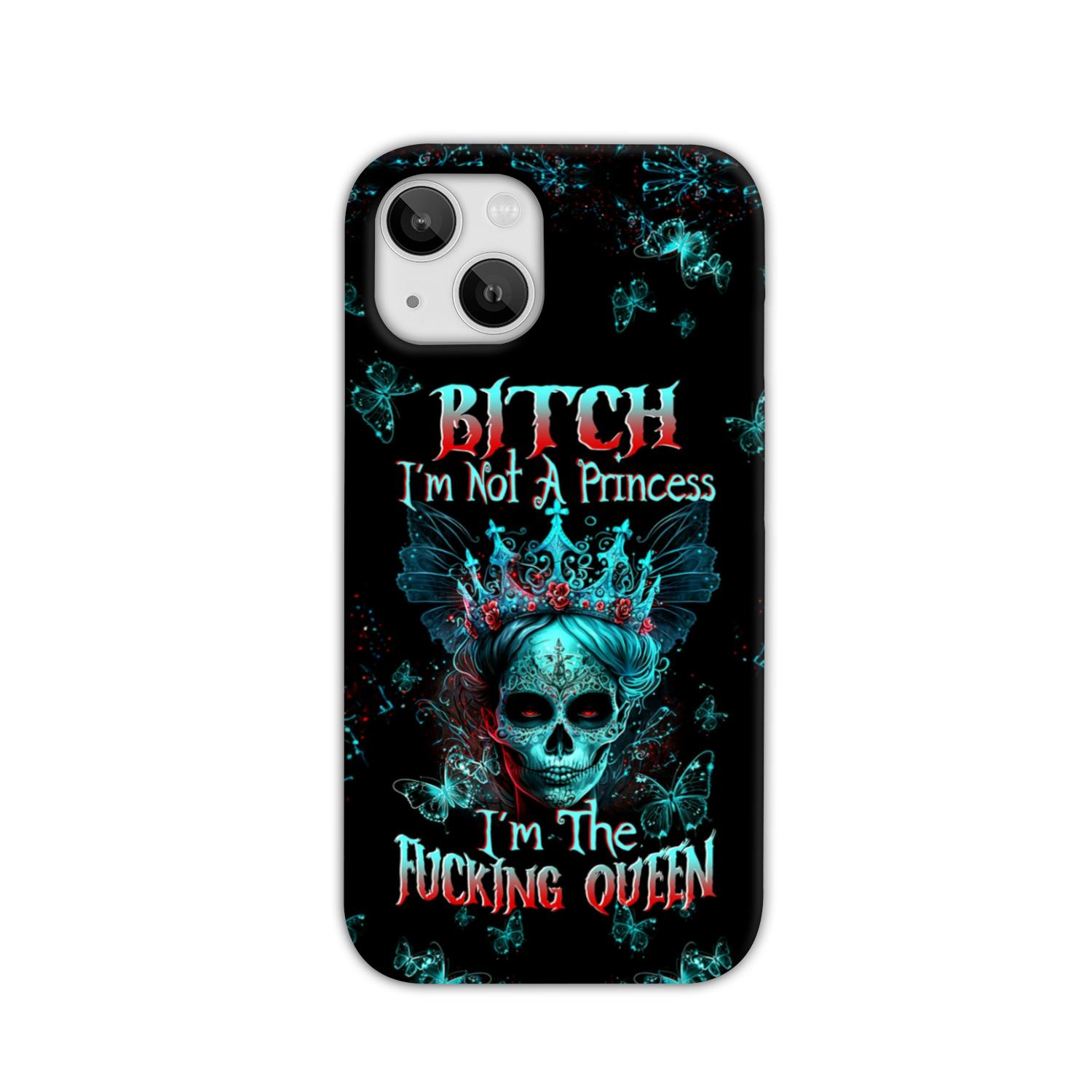 I'M THE F QUEEN SUGAR SKULL PHONE CASE - TLTW0504235