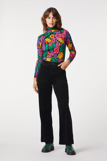 Backyard Flower Cord Pant