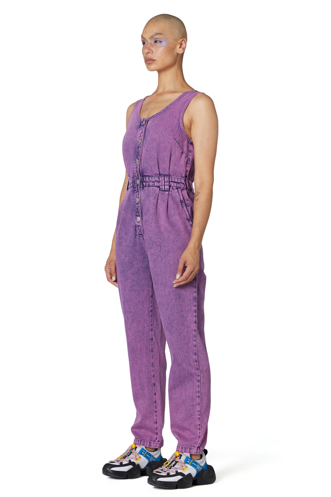 acid wash jumpsuit