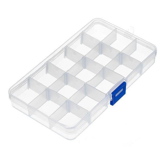 24 Plastic Compartment Box Small Organiser Storage Craft Box 19cm x 13 –  [C3] Manchester Wholesale