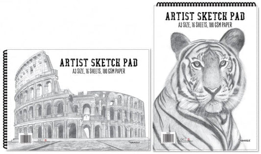 A3 Sketch Pad Book White Paper Artist Sketching Drawing Doodling Art Craft