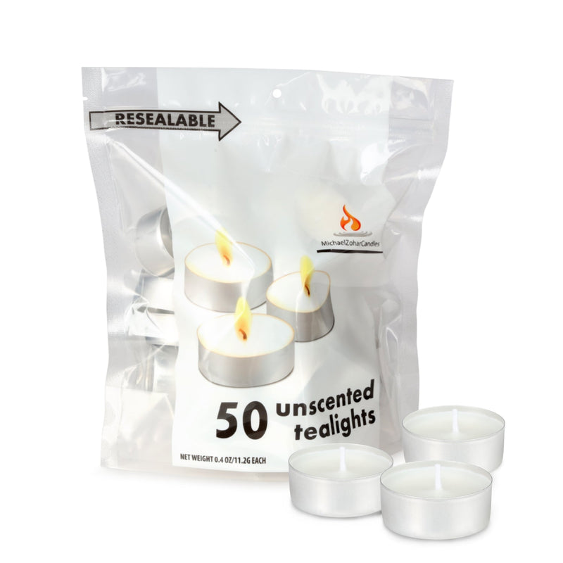 Tealights - "White Unscented"- Pack (24 Count) – Legend Distributors