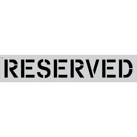 12" Reserved Stencil