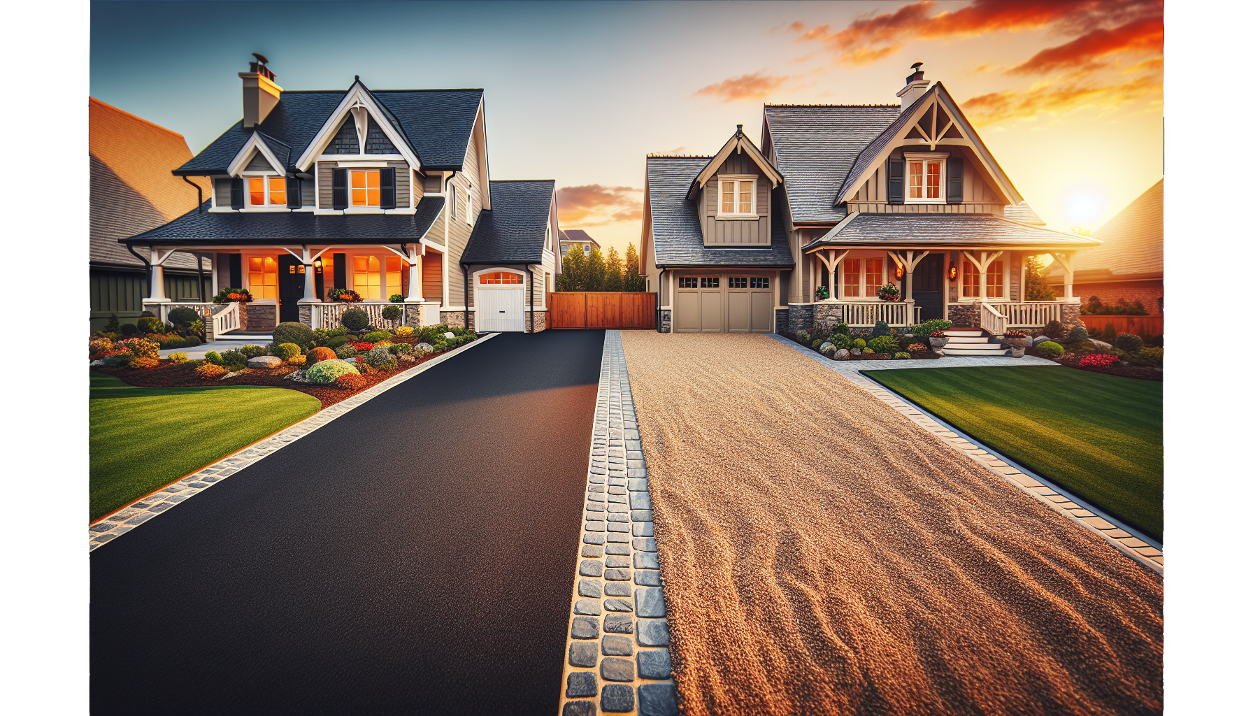 Aesthetics and curb appeal of asphalt millings and gravel driveways