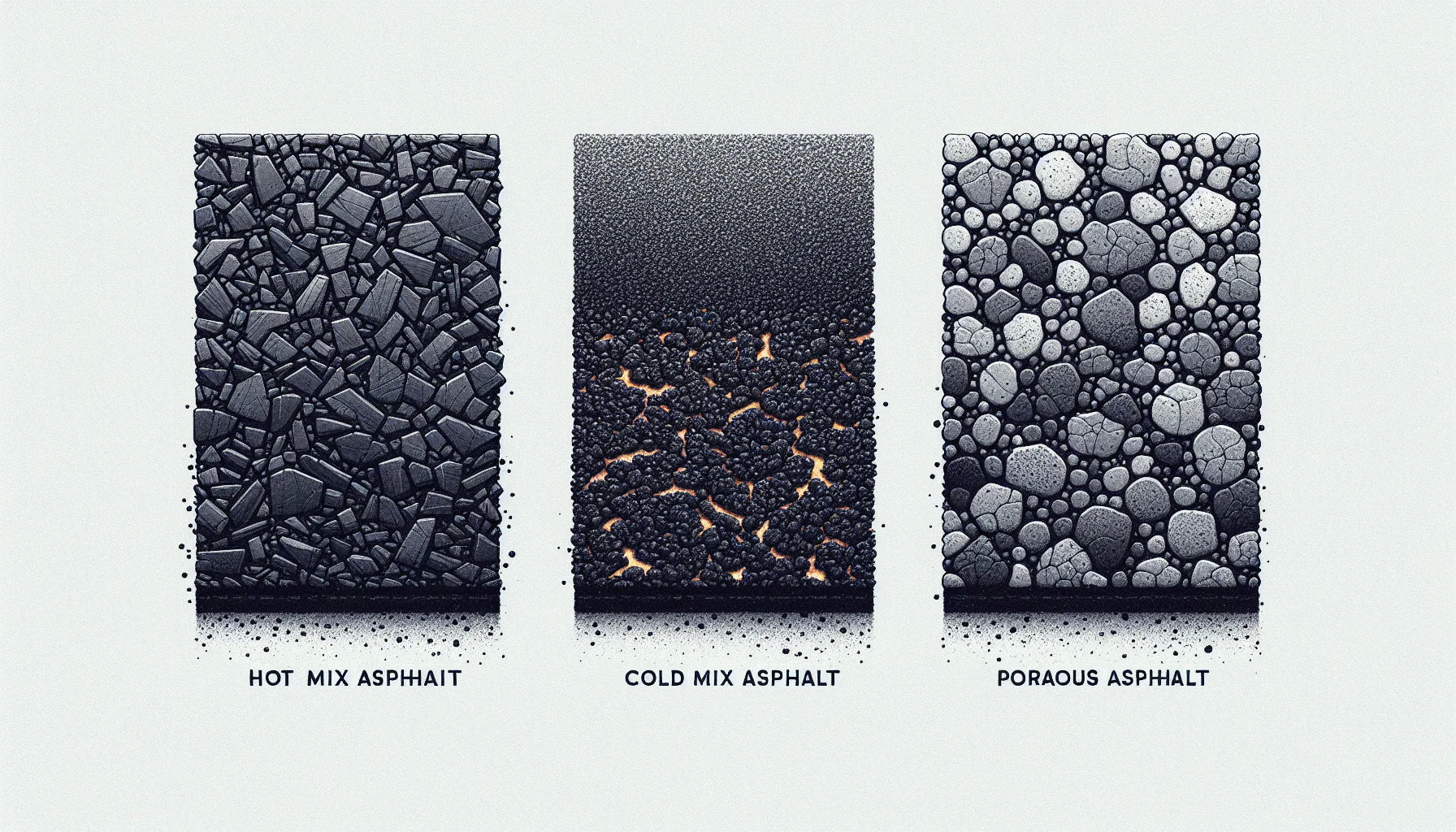 Different types of asphalt
