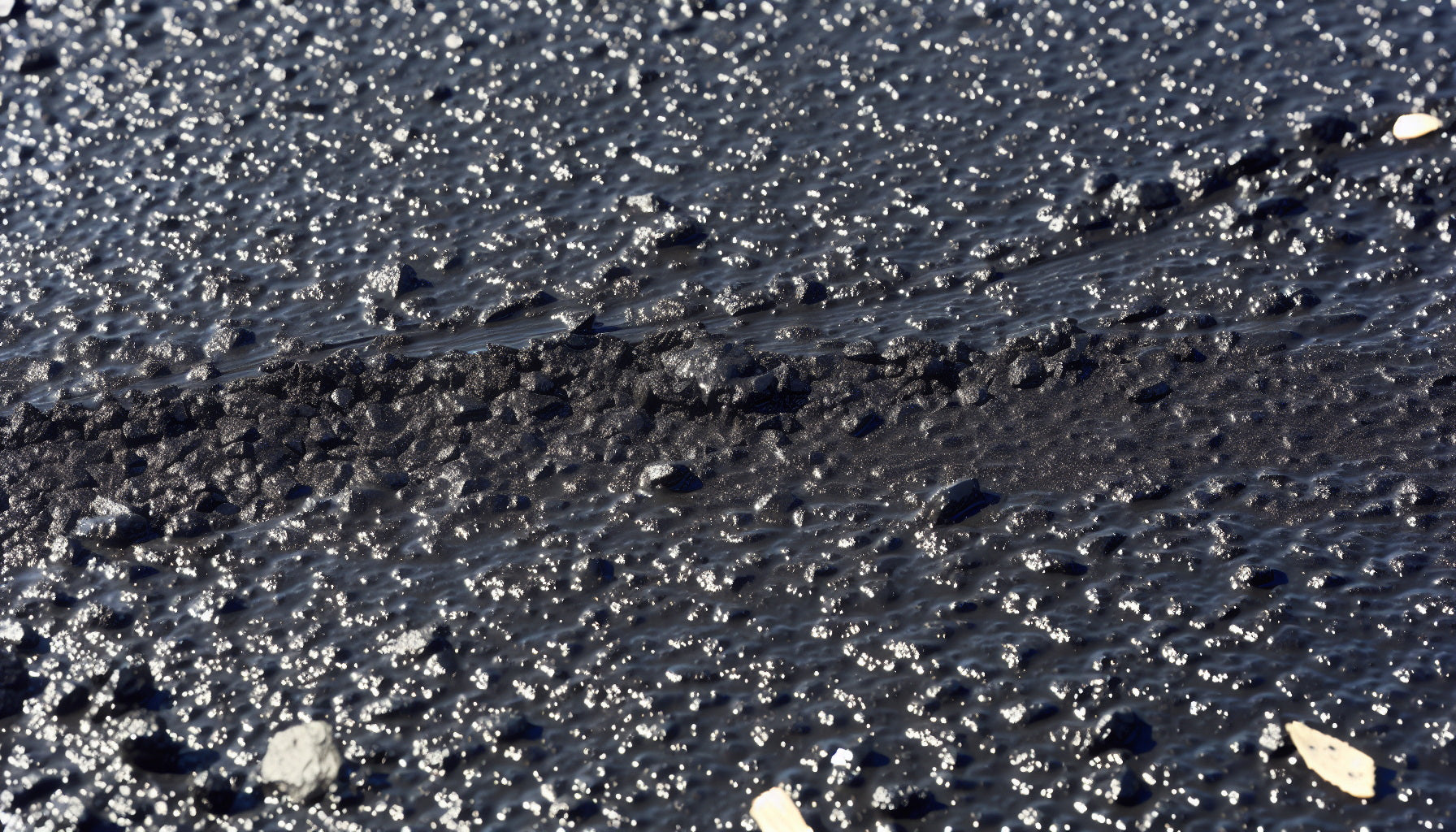 Soft and vulnerable new asphalt surface