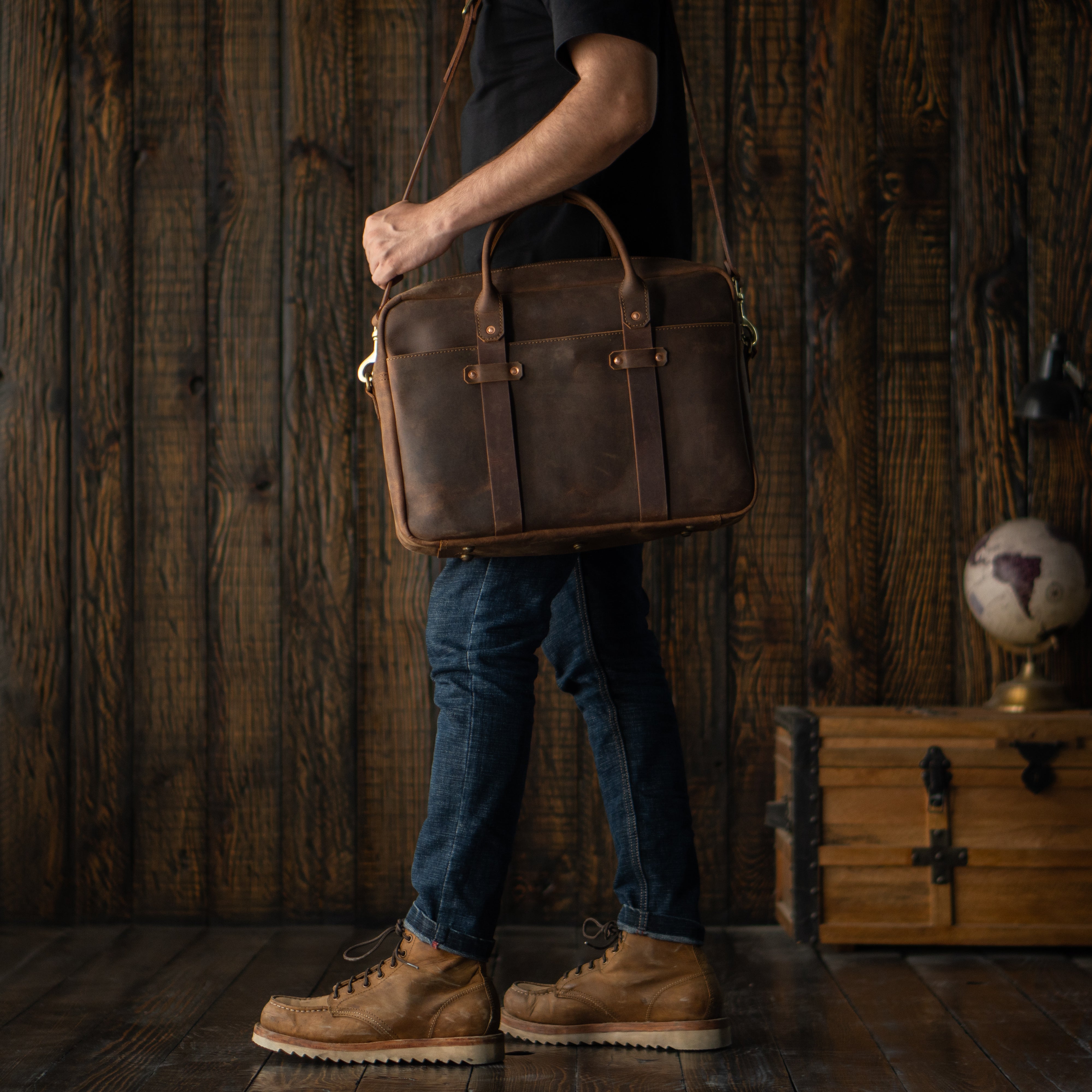 Boston Briefcase (Vintage Brown)