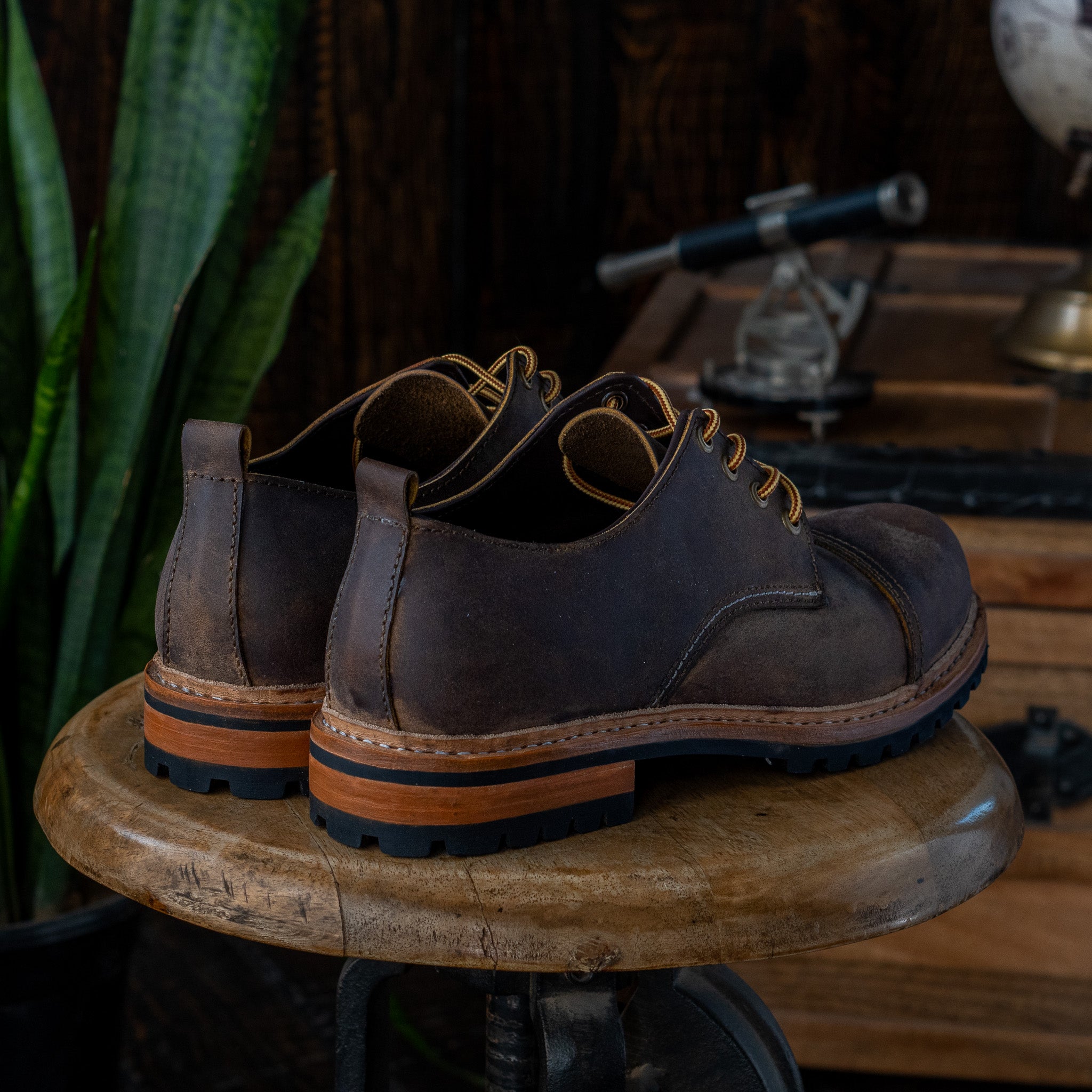 Ranger Toe-cap Shoe (Vintage Brown)